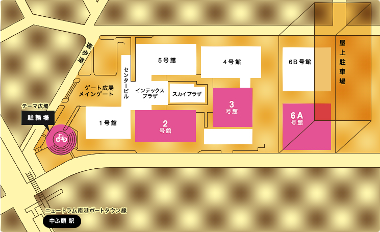 MAP：大阪会場 | インテックス 大阪（2・3・6A号館）