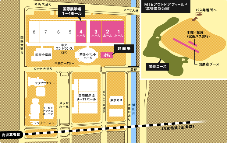 MAP：東京会場 | 幕張メッセ（2～5ホール）