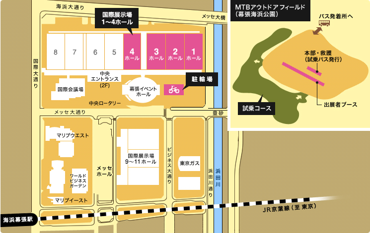 MAP:東京会場 | 幕張メッセ(2~5ホール)