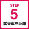 STEP5 試乗車を返却