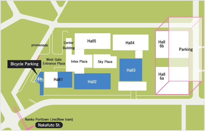 Intex Osaka Hall Map