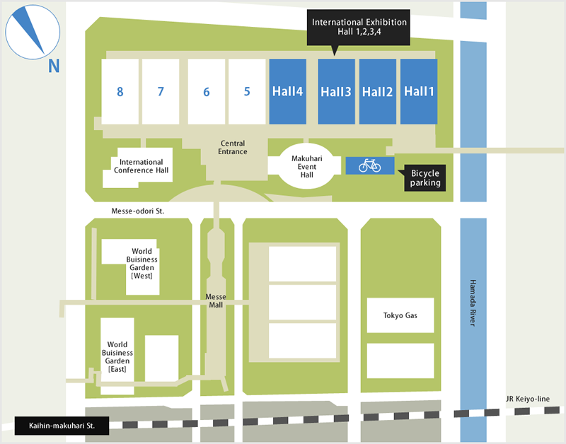 Makuhari Messe Hall Map