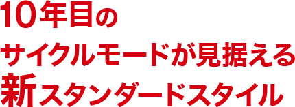 10年目のサイクルモードが見据える新スタンダードスタイル