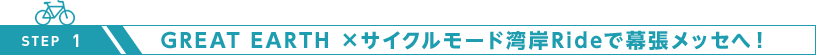 GREAT EARTH ×サイクルモード湾岸Rideで幕張メッセへ！