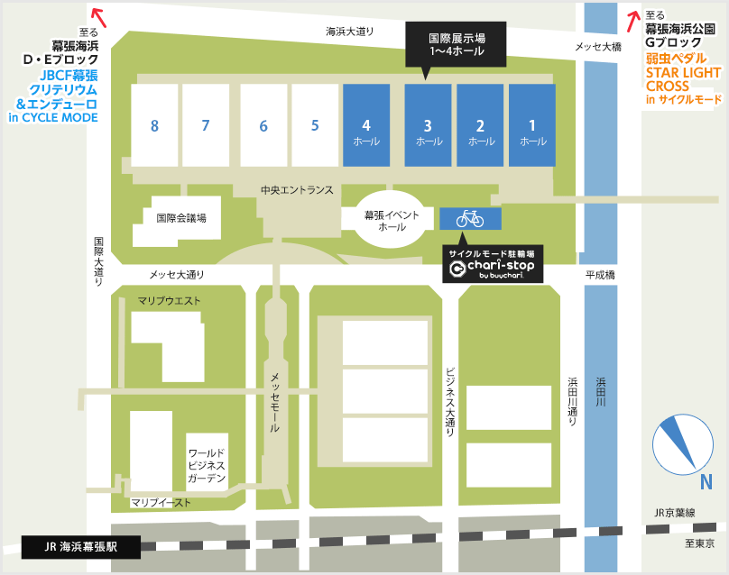 幕張メッセ会場マップ
